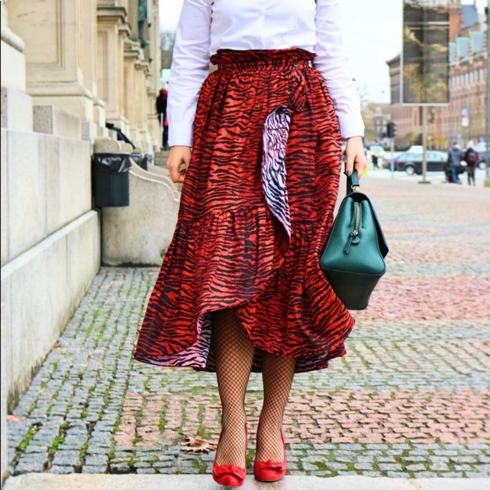 Kenzo for H&M Tiger Print Reversible Skirt